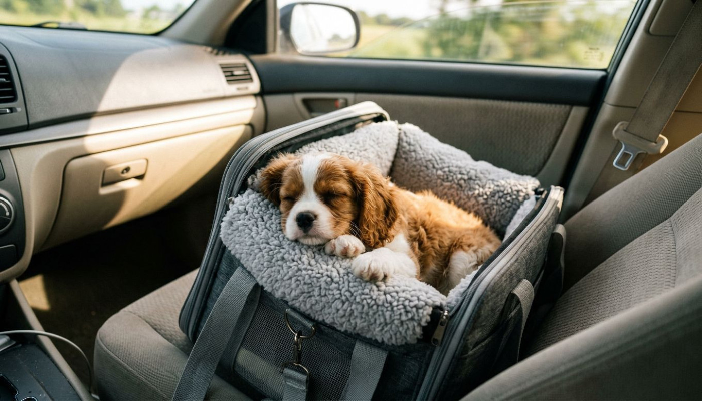 Transporter un chiot en toute sérénité : retour d’expérience d’un premier voyage